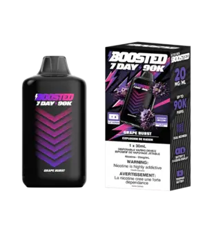 Grape Burst Boosted 7 Day 90k Rechargeable Disposable