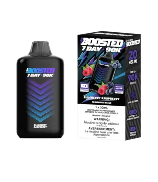 Blueberry Raspberry Boosted 7 Day 90k Recharegable Disposable