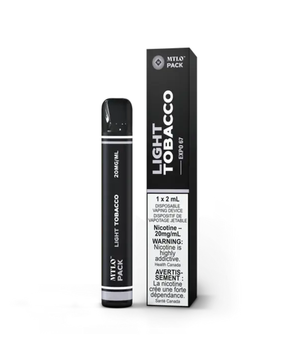 Light Tobacco ( Expo 67) MTLO Pack 2ml Disposable