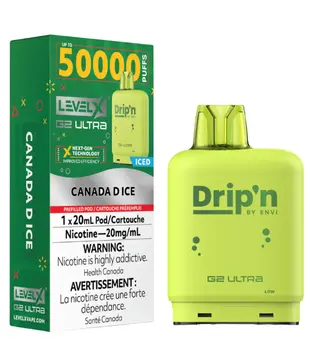 Canada D Ice Drip’N Level X G2 Ultra 50k Disposable Vape Pod