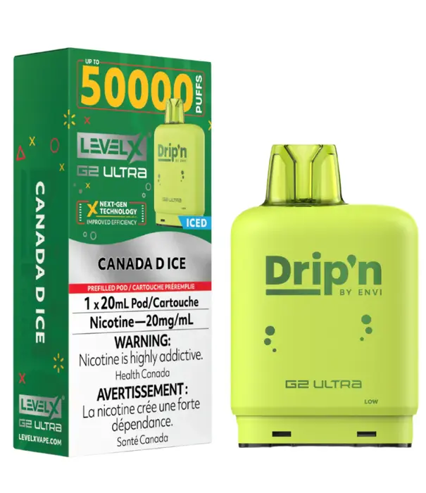 Drip'n Canada D Ice Drip’N Level X G2 Ultra 50k Disposable Vape Pod