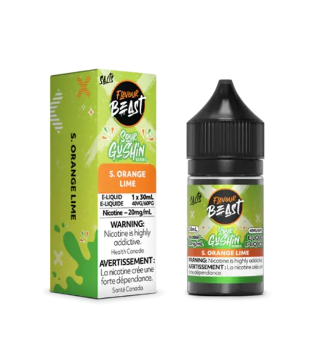 Flavour Beast S. Orange Lime 20mg Flavour Beast Sour Gushin 30ml Nic Salt E-liquid