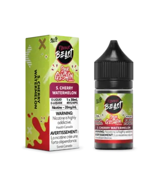 S. Cherry Watermelon 20mg Flavour Beast Sour Gushin 30ml Nic Salt E-liquid