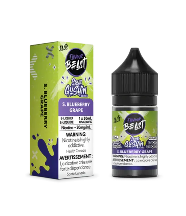 Flavour Beast S. Blueberry Grape 20mg Flavour Beast Sour Gushin 30ml Nic Salt E-liquid