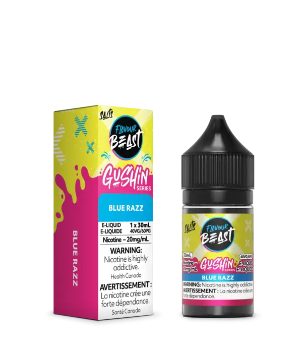 Flavour Beast Blue Razz 20mg Flavour Beast Gushin 30ml Nic Salt E-liquid