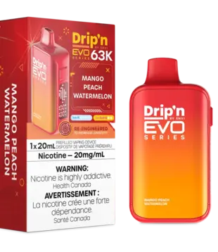 Mango Peach Watermelon Drip’N EVO by Envi 63k Rechargeable Disposable