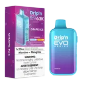 Grape Ice Drip’N EVO by Envi 63k Rechargeable Disposable
