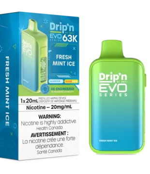 Fresh Mint Ice Drip’N EVO by Envi 63k Rechargeable Disposable