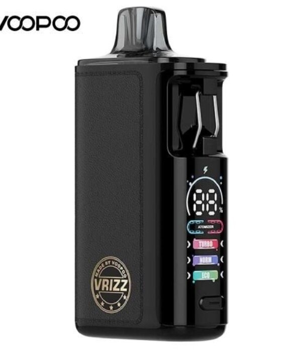 Black Leather Vopoo Vrizz  2  Open Pod Device (CRC)