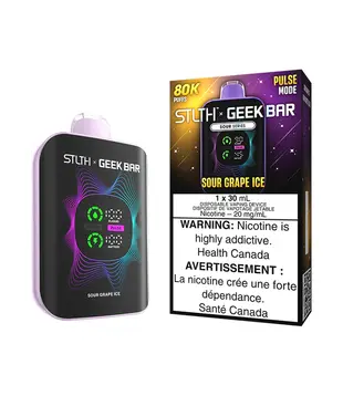 Sour Grape Ice STLTH X Geekbar 80k Rechargeable Disposable