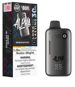 Bomb Blue Razz Flavour Beast Alpha 80k Rechargeable Disposable