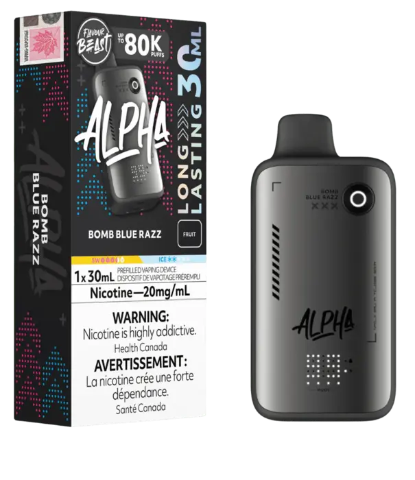 Flavour Beast Bomb Blue Razz Flavour Beast Alpha 80k Rechargeable Disposable