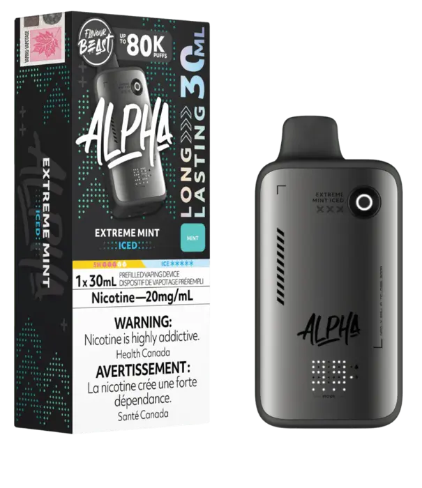 Flavour Beast Extreme Mint Ice Flavour Beast Alpha 80k Rechargeable Disposable