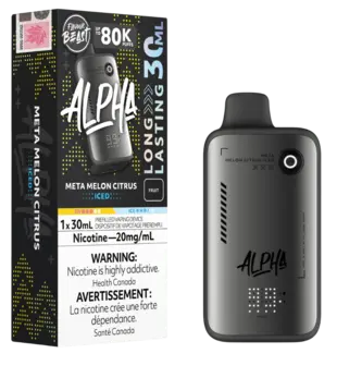 Meta Melon Citrus Ice Flavour Beast Alpha 80k Rechargeable Disposable