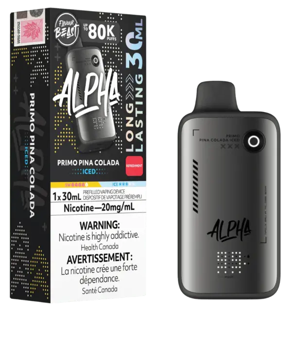 Flavour Beast Primo Pina Colada Ice Flavour Beast Alpha 80k Rechargeable Disposable