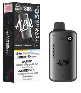 Trippin Triple Berry Flavour Beast Alpha 80k Rechargeable Disposable