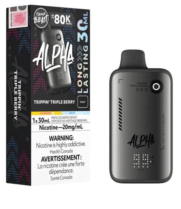 Flavour Beast Trippin Triple Berry Flavour Beast Alpha 80k Rechargeable Disposable