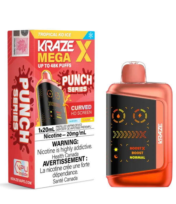 Kraze Tropical KO Ice Kraze Mega X 48k Rechargeable Disposable