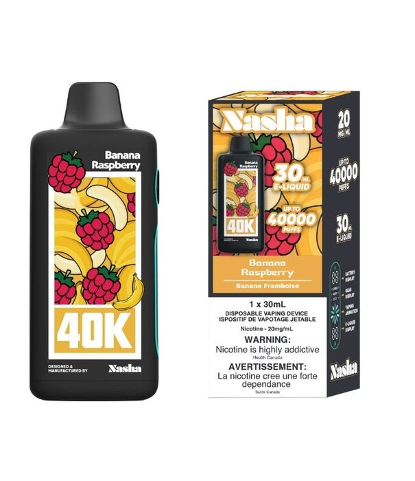 Boosted Banana Raspberry Nasha 40k Rechargeable Disposable