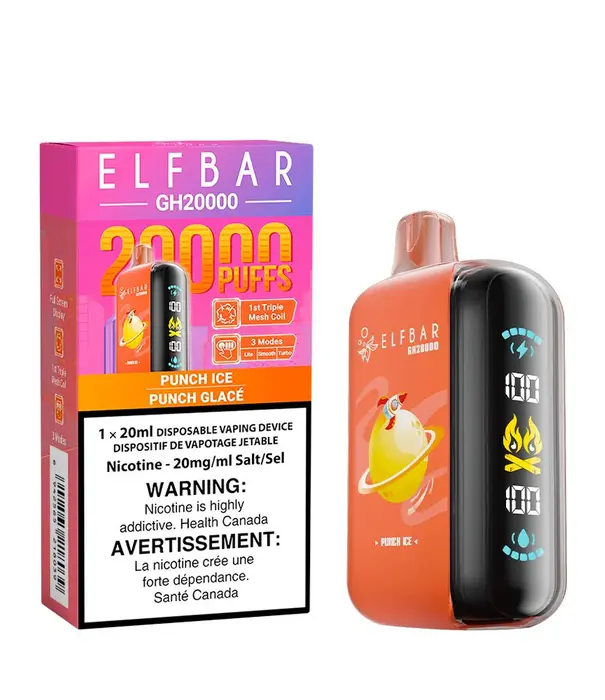 Elf Bar Punch Ice Elf Bar GH20000 Rechargeable Disposable