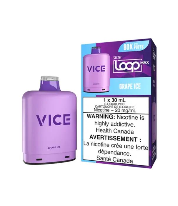 STLTH Grape Ice STLTH Loop Max Vice 80k Disposable Vape Pod