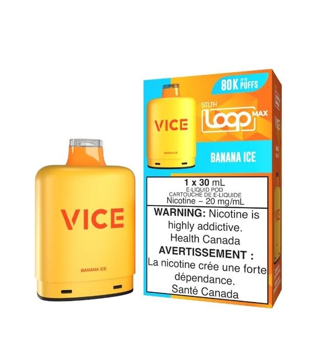 STLTH Banana Ice STLTH Loop Max Vice 80k Disposable Vape Pod