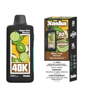 Melon Kiwi Banana Nasha 40k Rechargeable Disposable