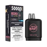 Str8 Up Strawberry Banana Ice Flavour Beast Level X G2 Ultra 50k Disposable Vape Pod