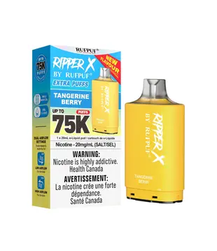 Tangerine Berry Ripper X by RUFPUF 75k Disposable Vape Pod