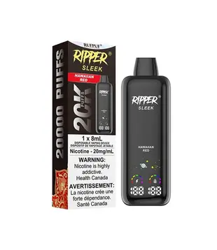 Hawaiian Red Zero Nicotine Ripper Sleek20k Rechargeable Disposable