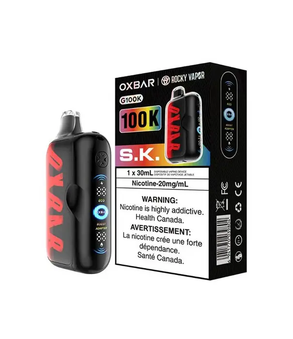 Ox Bar SK Rocky Vapor OxBar G100k Rechargeable Disposable