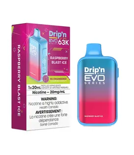 Raspberry Blast Ice Drip’N EVO by Envi 63k Rechargeable Disposable