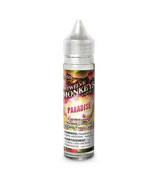 Paradise 3mg Twelve Monkeys 60ml Freebase E-liquid