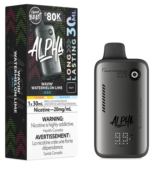 Flavour Beast Wavin Watermelon Lime Ice Flavour Beast Alpha 80k Rechargeable Disposable
