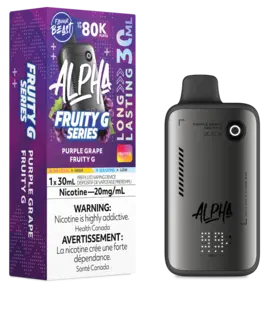 Purple Grape Fruity G Flavour Beast Alpha 80k Rechargeable Disposable
