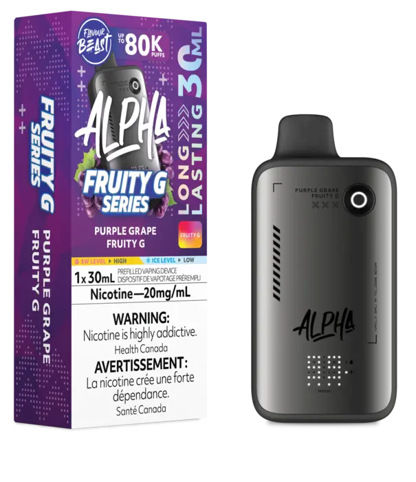 Flavour Beast Purple Grape Fruity G Flavour Beast Alpha 80k Rechargeable Disposable