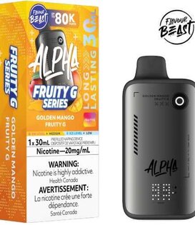 Golden Mango Fruity G Flavour Beast Alpha 80k Rechargeable Disposable