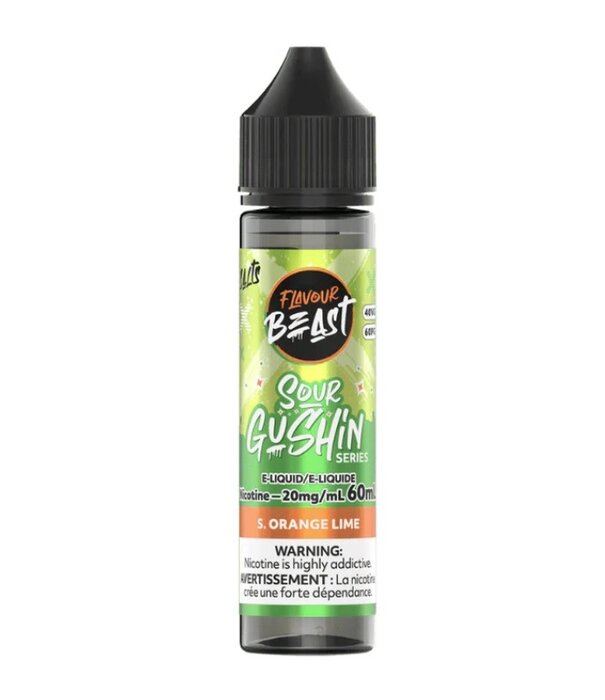 Flavour Beast S Orange Lime 20mg Flavour Beast Sour Gushin 60ml Nic Salt E-liquid