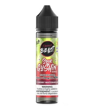 S Cherry Watermelon 20mg Flavour Beast Sour Gushin 60ml Nic Salt E-liquid