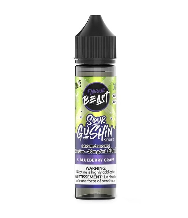 Flavour Beast S Blueberry Grape 20mg Flavour Beast Sour Gushin 60ml Nic Salt E-liquid