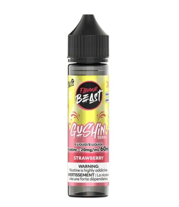 Flavour Beast Strawberry 20mg Flavour Beast Gushin 60ml Nic Salt E-liquid