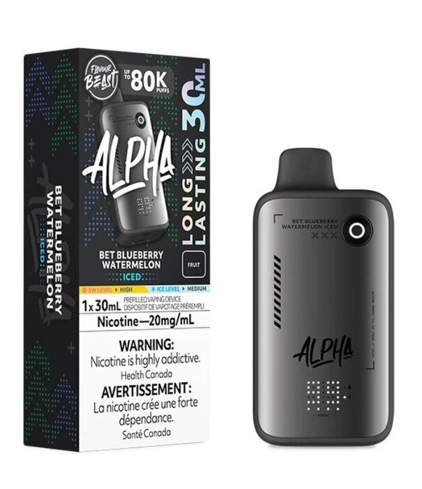 Flavour Beast Bet Blueberry Watermelon Ice Flavour Beast Alpha 80k Rechargeable Disposable
