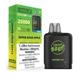 Super Sour Apple Ice Flavour Beast Level X G2 Ultra 50k Disposable Vape Pod