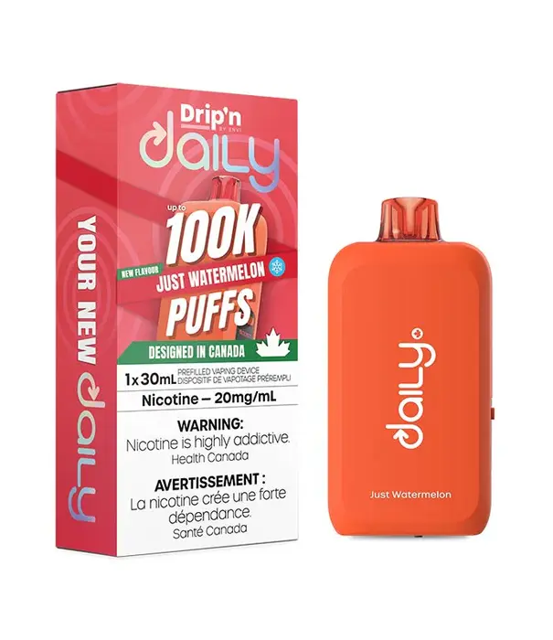 Envi Drip'n Watermelon Drip’N by Envi Daily 100k Rechargeable Disposable