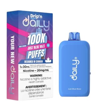 Blue Razz Drip’N by Envi Daily 100k Rechargeable Diposable