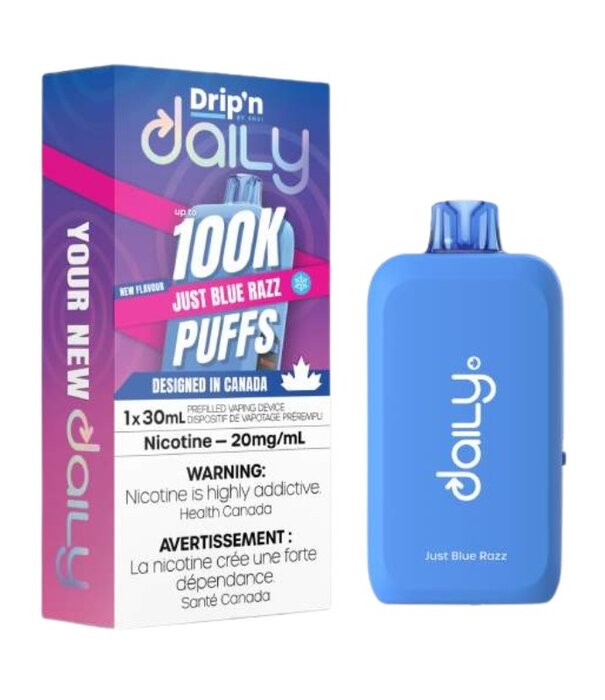 Envi Drip'n Blue Razz Drip’N by Envi Daily 100k Rechargeable Diposable