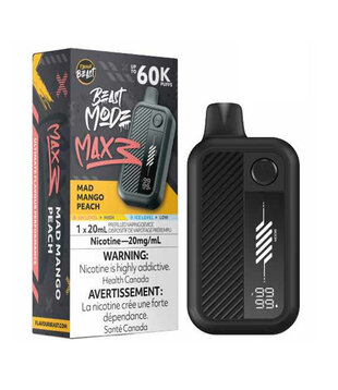 Max Mango Peach Flavour Beast Beast Mode Max 3 60k Rechargeable Disposable