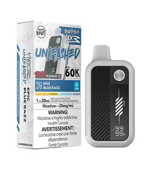 Epic Blue Razz Ice Flavour Beast Beast Mode Max 3 60k Rechargeable Disposable