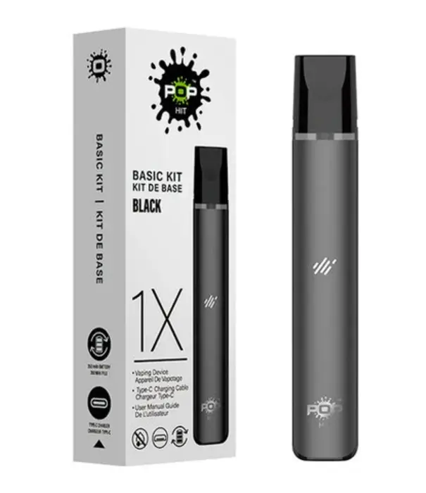 Pop Vapor Black Pop Hit Device