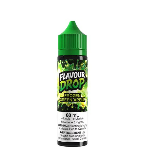 Flavour Drop Frozen Green Apple 3mg Flavour Drop 60ml Freebase E-liquid